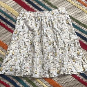 J. Crew | Yellow Lighthouse Printed Skirt